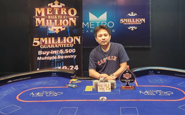 Anthony Castro wins Metro Walk To A Million Pre-Event