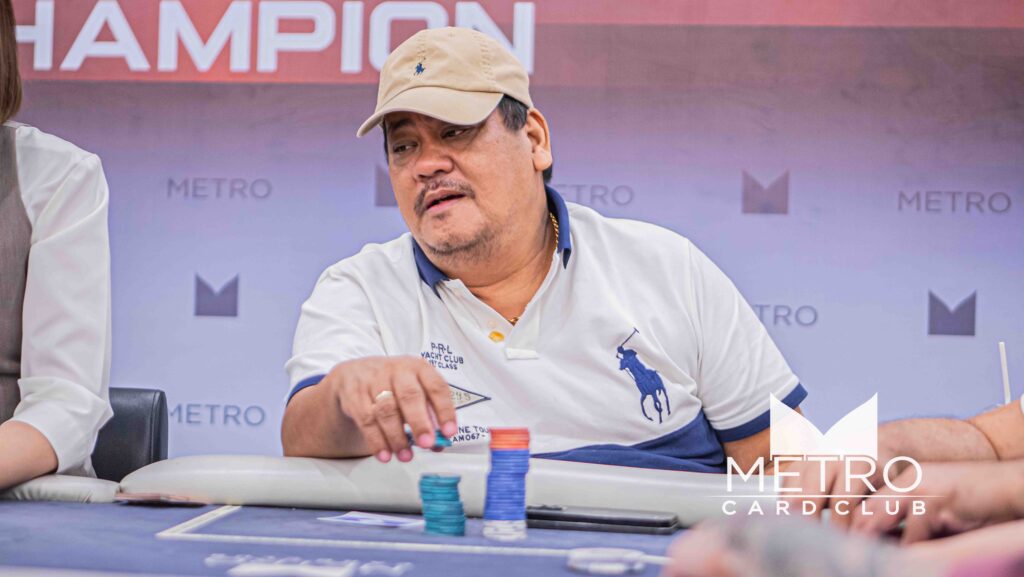 Rodelo Pabalate of Philippine Poker Millions Day 1A Turbo