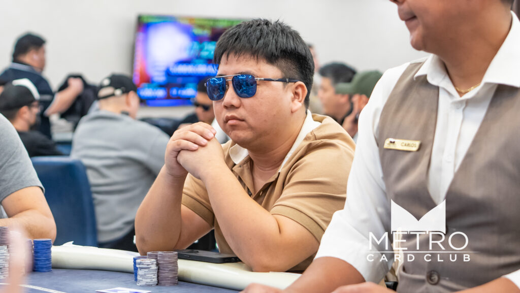Justin Ong at Philippine Poker Millions Day 2