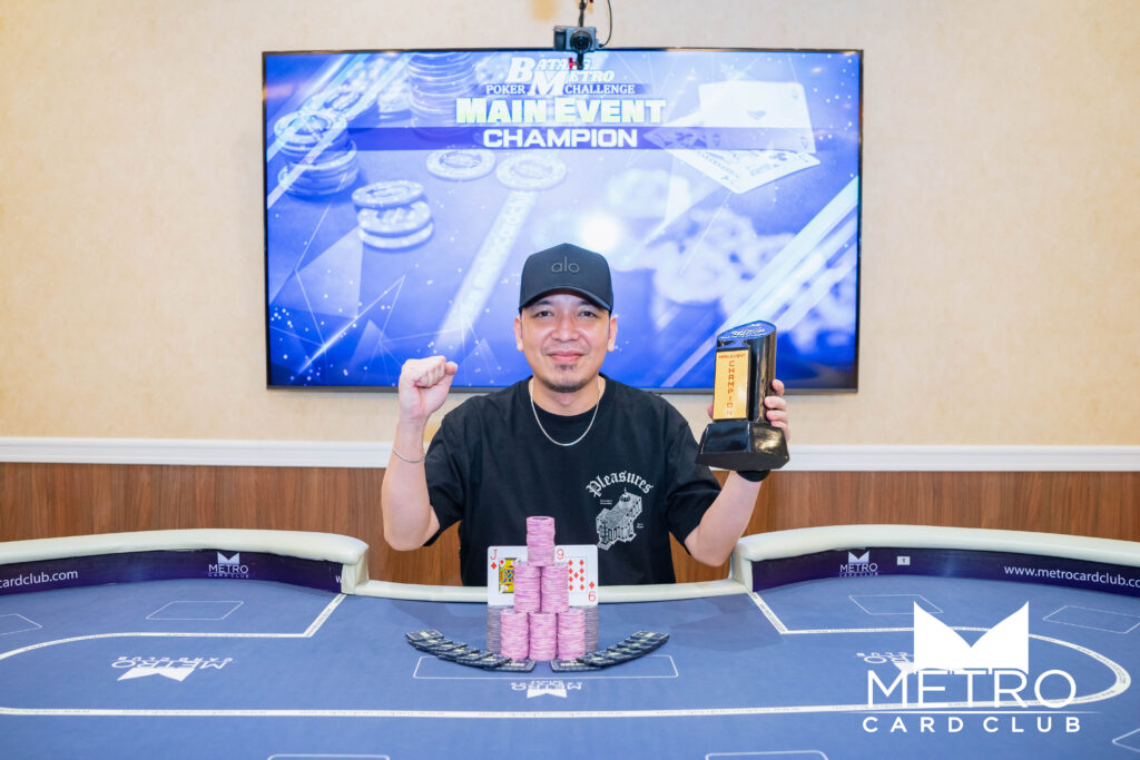 Benhur Ybarsabal wins 2025 Batang Metro Main Event