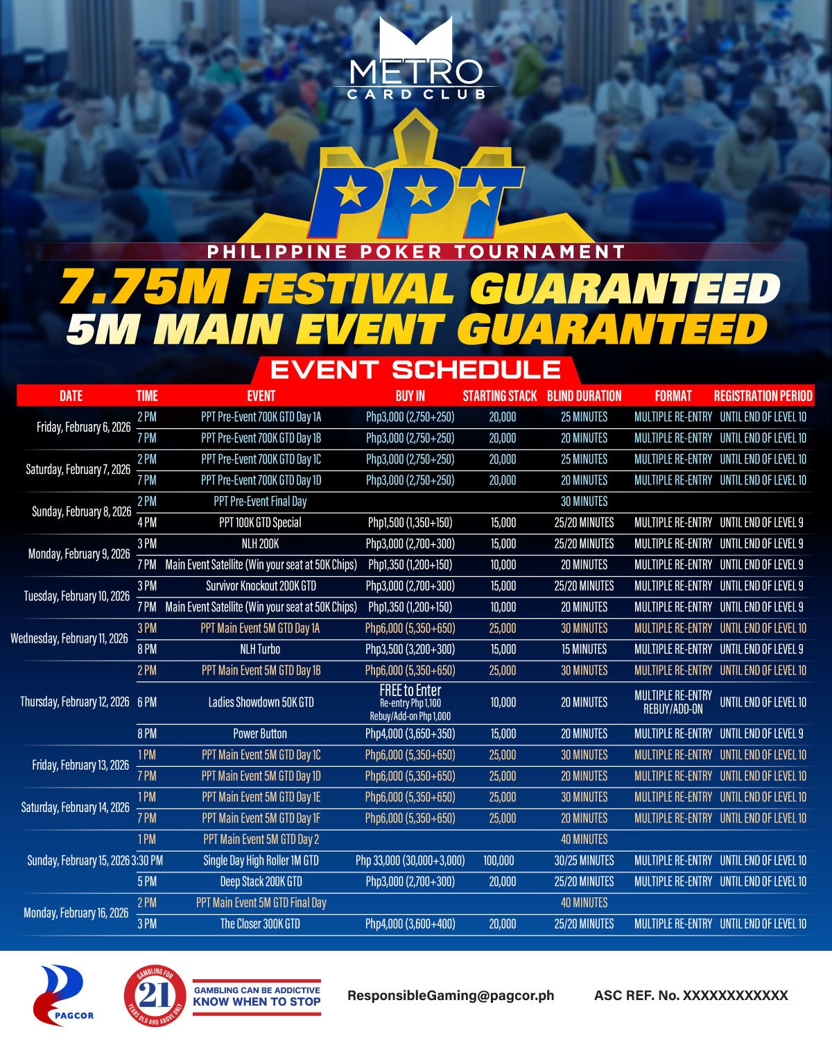 PPT-EVENT-SCHED-V3 Philippine Poker Tournament - PPT 2026