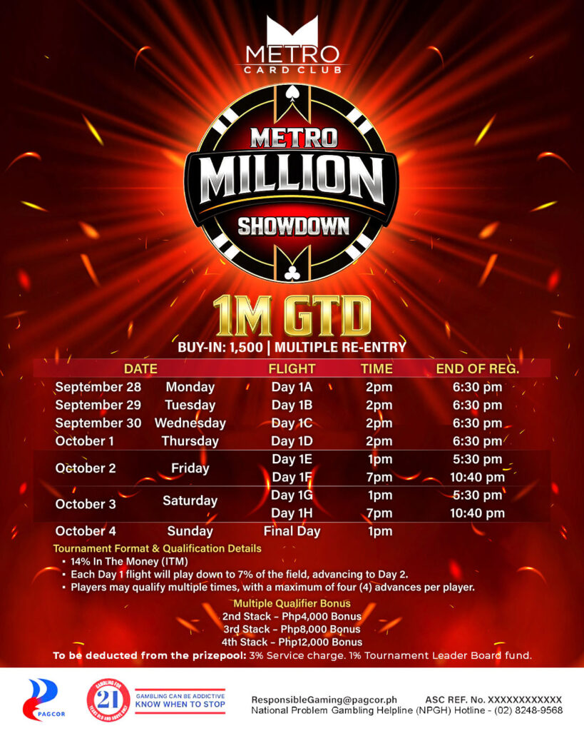 Metro Million Showdown: 1 Million Guaranteed